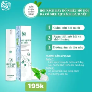 3 công dụng giảm mùi ngăn mồ hôi và dưỡng ẩm của xịt nách đá tuyết