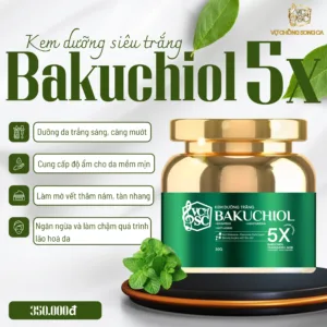 Công dụng dưỡng trắng căng mướt và ngăn ngừa lão hóa của kem Bakuchiol 5X