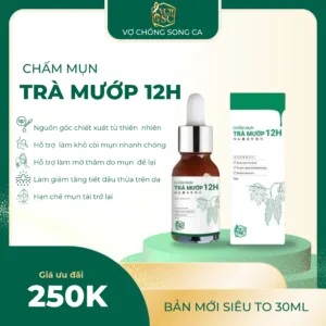 Công dụng làm khô còi mụn và mờ thâm của chấm mụn trà mướp.