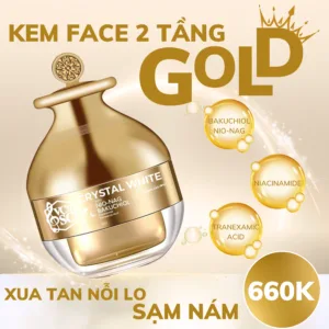 Công dụng làm mờ nám tàn nhang và dưỡng da căng mịn của kem Gold 2 tầng