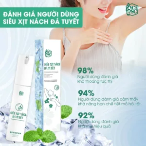 Đánh giá hiệu quả ngăn mồ hôi và khô thoáng của xịt nách đá tuyết