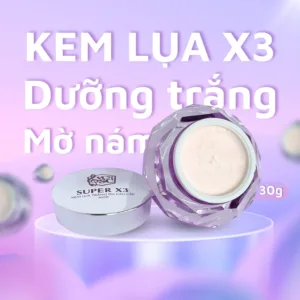Hộp kem Face Lụa Super X3 hỗ trợ cấp ẩm phục hồi và cải thiện sạm da