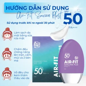 Hướng dẫn sử dụng kem chống nắng Air-Fit đúng cách trước khi ra ngoài
