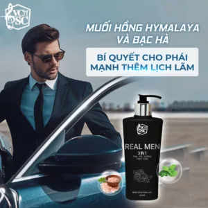 Sữa tắm gội nước hoa nam Real Man giúp phái mạnh thê