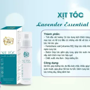 Thành phần thiên nhiên Biotin và tinh dầu oải hương trong xịt tóc Hair Beauty giúp mọc tóc
