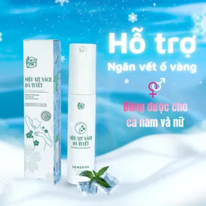 Xịt nách đá tuyết hỗ trợ ngăn vệt ố vàng trên áo dùng cho cả nam và nữ