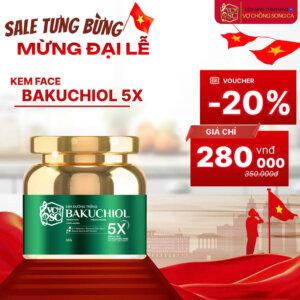 Kem Dưỡng Trắng Bakuchiol 5X 30g – Mờ Nám, Trẻ Hóa Và Căng Bóng